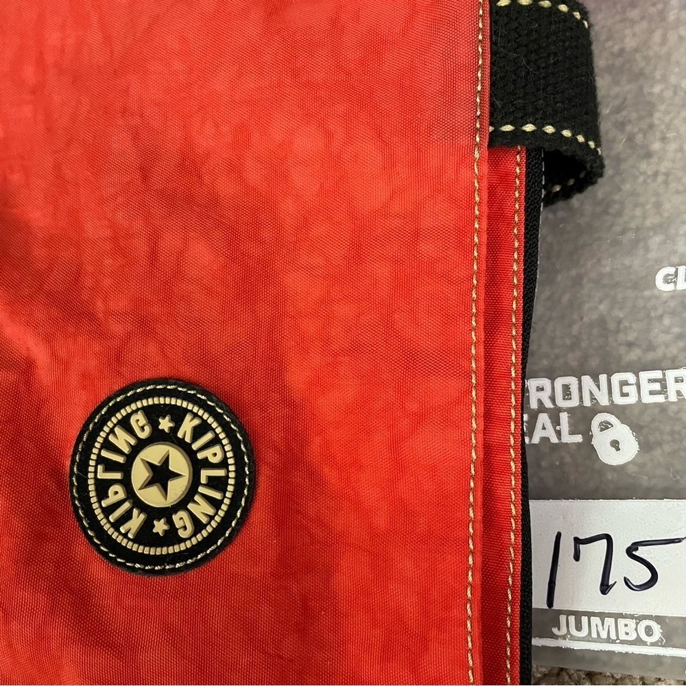 Kipling Sugar Small Red Handbag - Picture 11 of 11